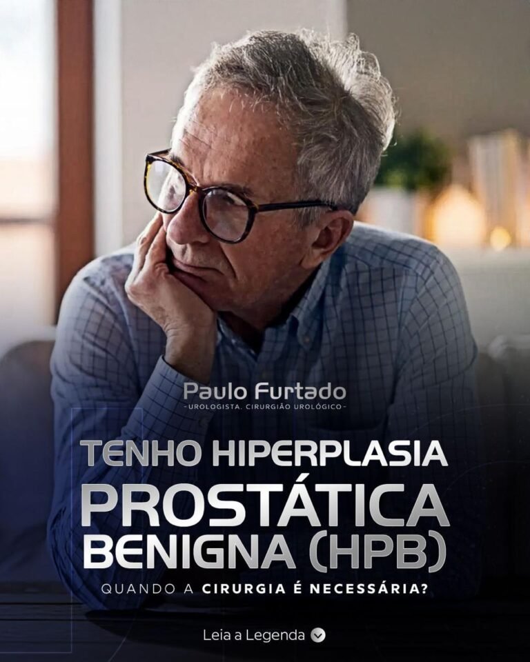Nem todo paciente com HPB (Hiperplasia Prostática Benigna) precisa de cirurgia.